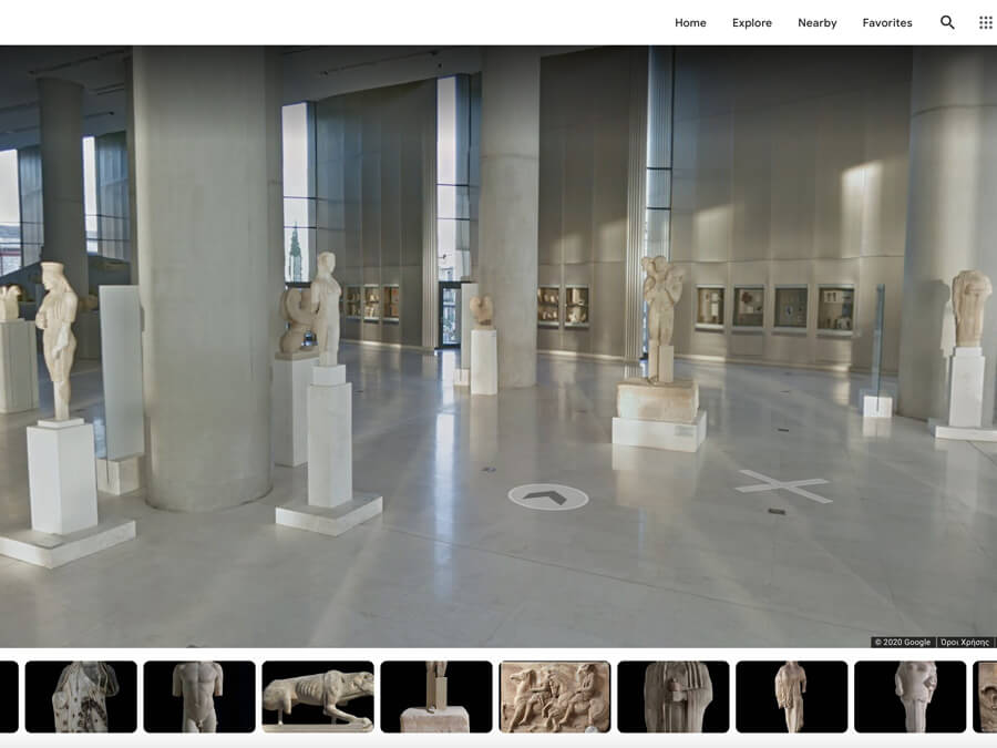 Google Arts & Culture Virtual tour of the Acropolis Museum