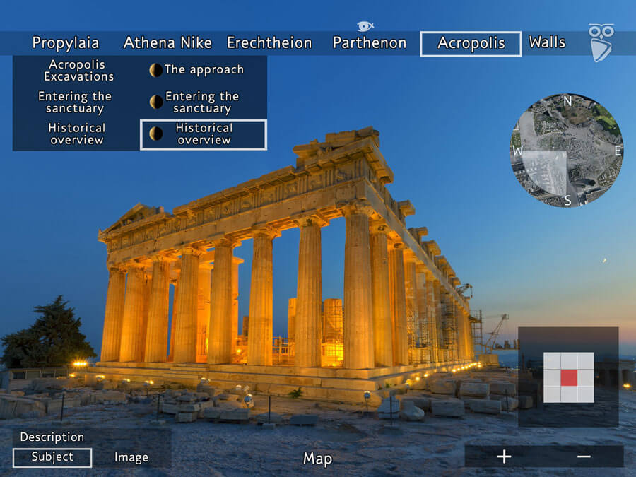 Acropolis Virtual Tour website Virtual tour of the Acropolis