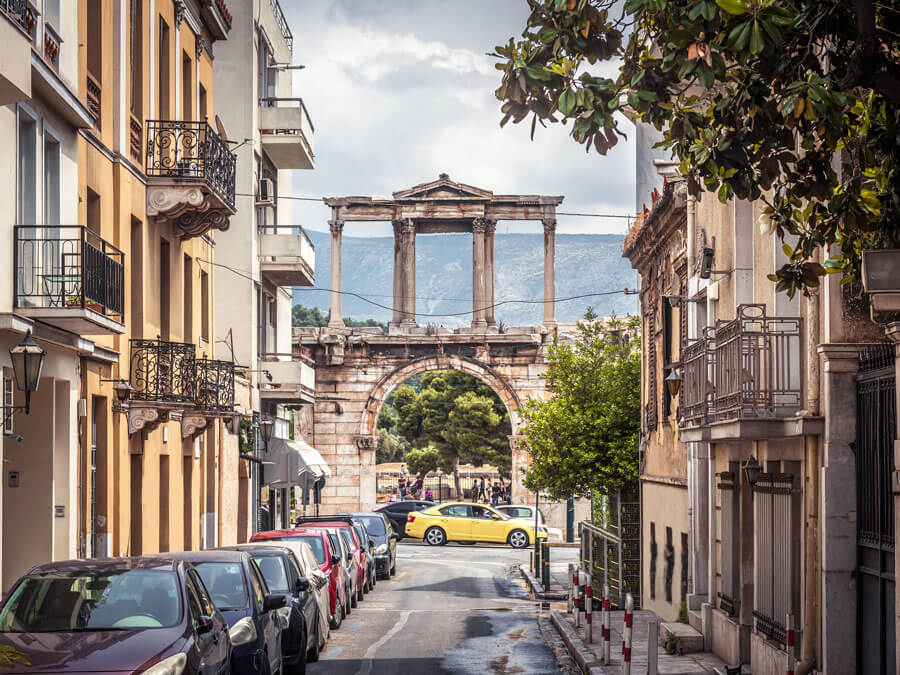 Credit: Scaliger / BigStock The Arch of Hadrian in Athens in October