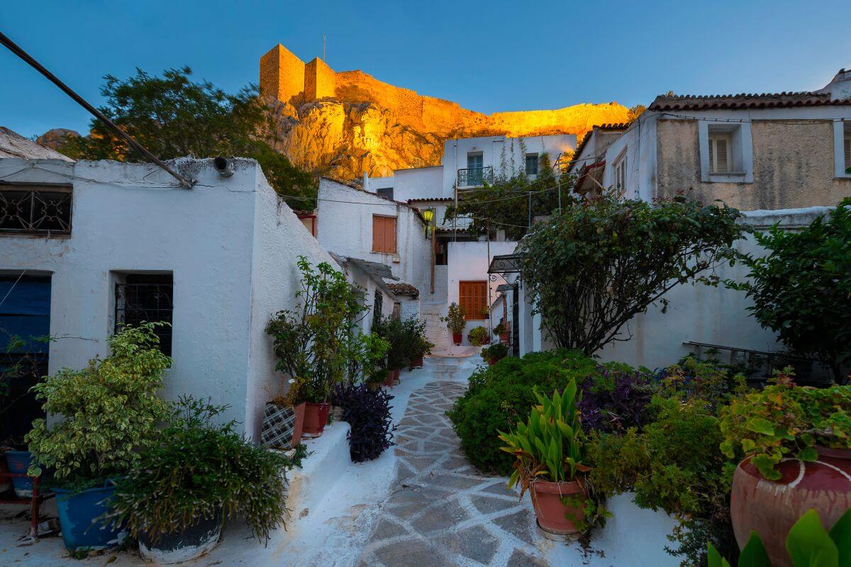 Athens Anafiotika Anafiotika winter trip to Greece