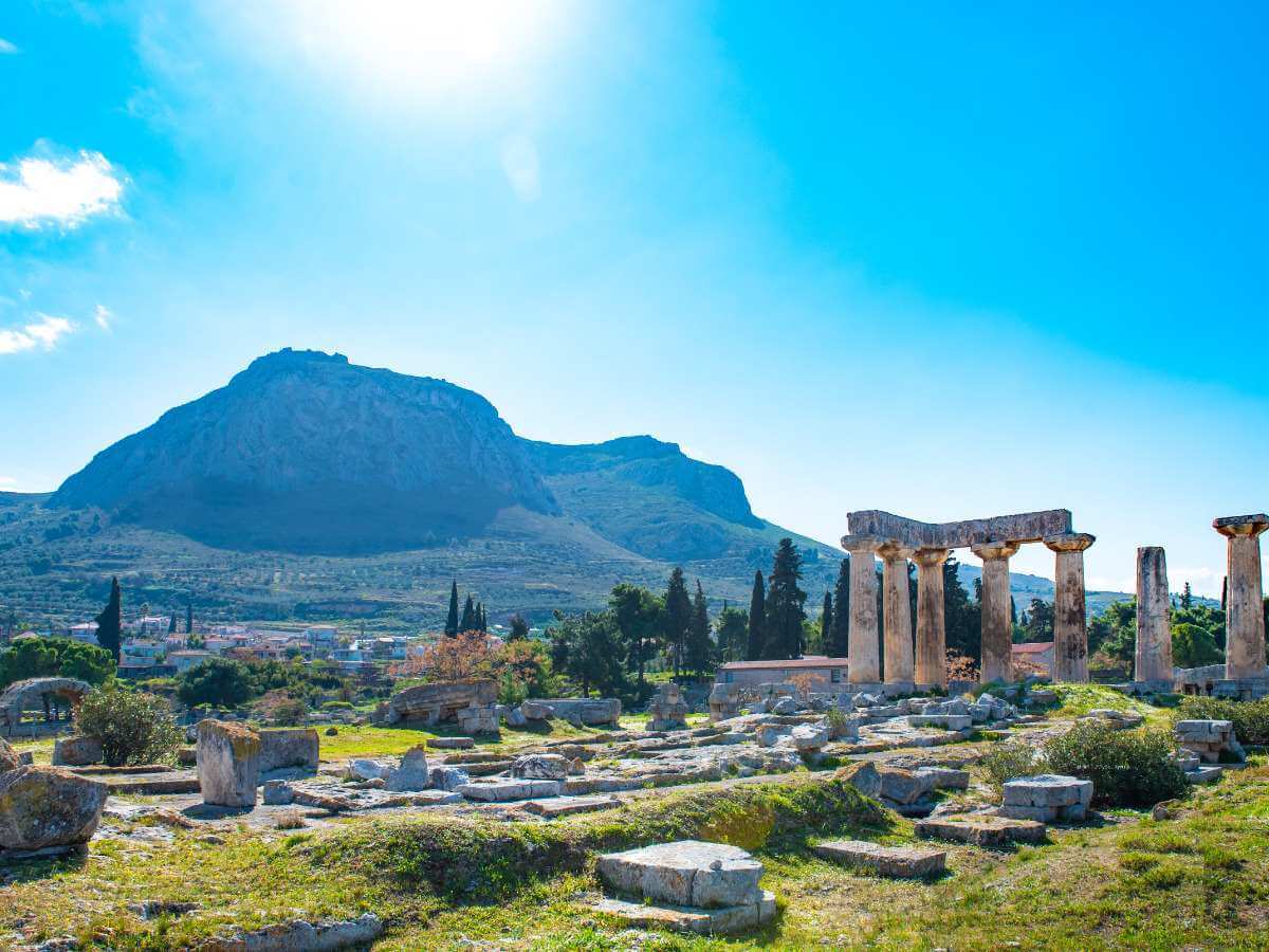 Percy's adventures in the Peloponnese Archaeological site of Ancient Corinth