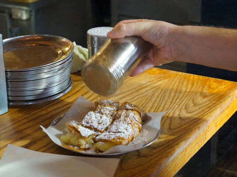 Athens street food tour bugatsa