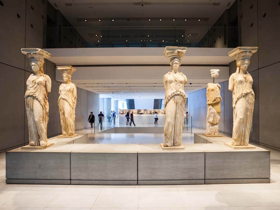 Tour of the Caryatids in the Acropolis Museum