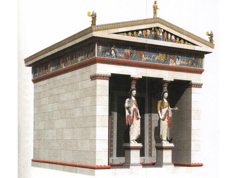 Source: Scodpub Reconstruction of the Siphnian Treasury at Delphi