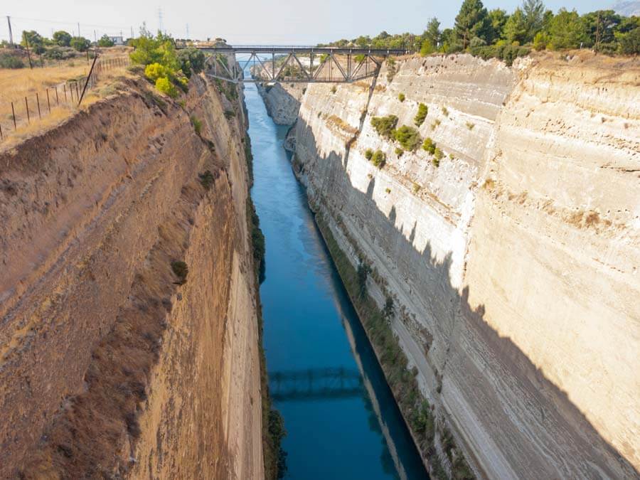 Corinth canal trip from Athens