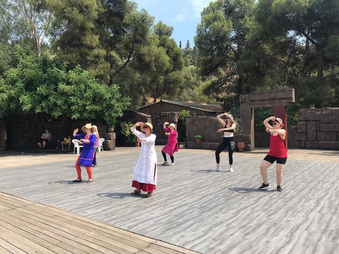 Dancers at an outdoor theater in Athens