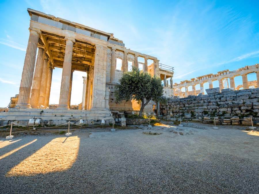 Credit: RossHelen / iStock Erechtheion on Acropolis Hill