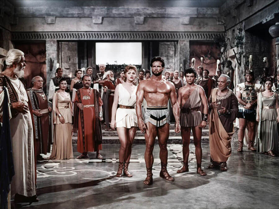 Source: IMDB Sylva Koscina and Steve Reeves in "Le fatiche di Ercole"