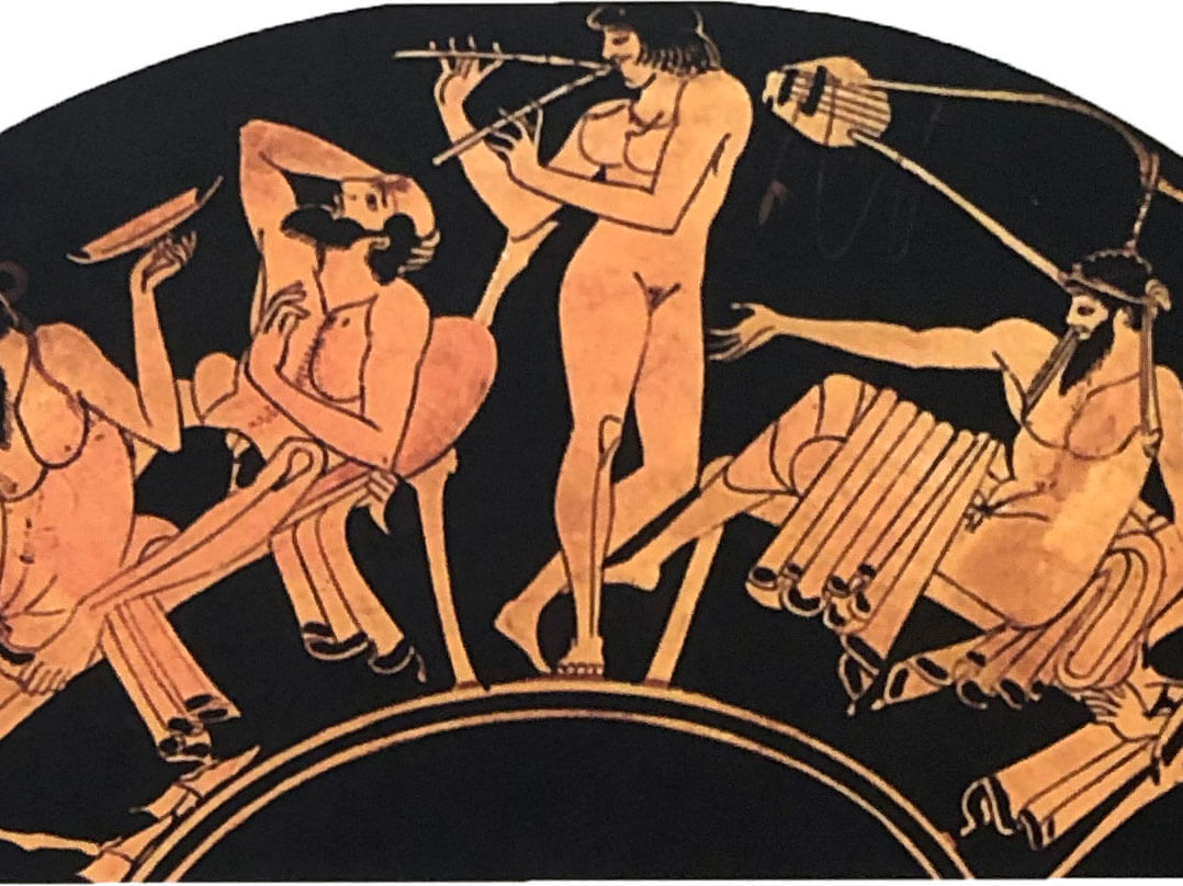 Source: Corpus Christi College, Cambridge Scene from a symposium, from a 5th century BC red-figure kylix