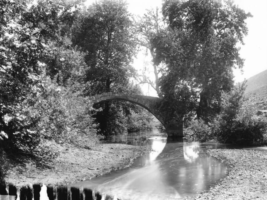 Athens around 1890-1896. Old bridge in Kifissos river.