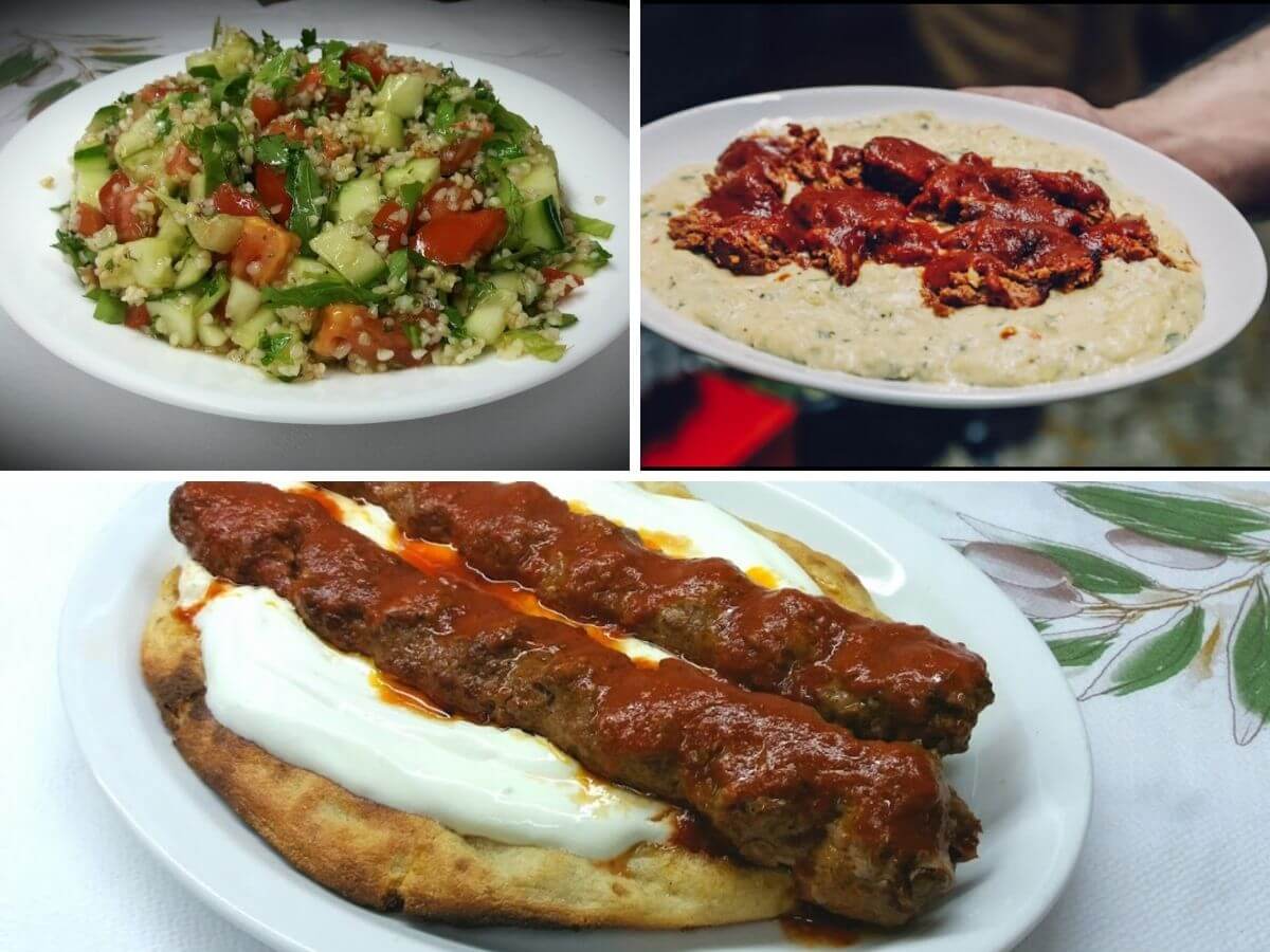 Different dishes of the restaurant Delicious food at Leylim Ley tavern