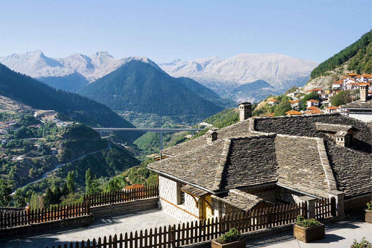 Metsovo village in Greece Metsovo in winter