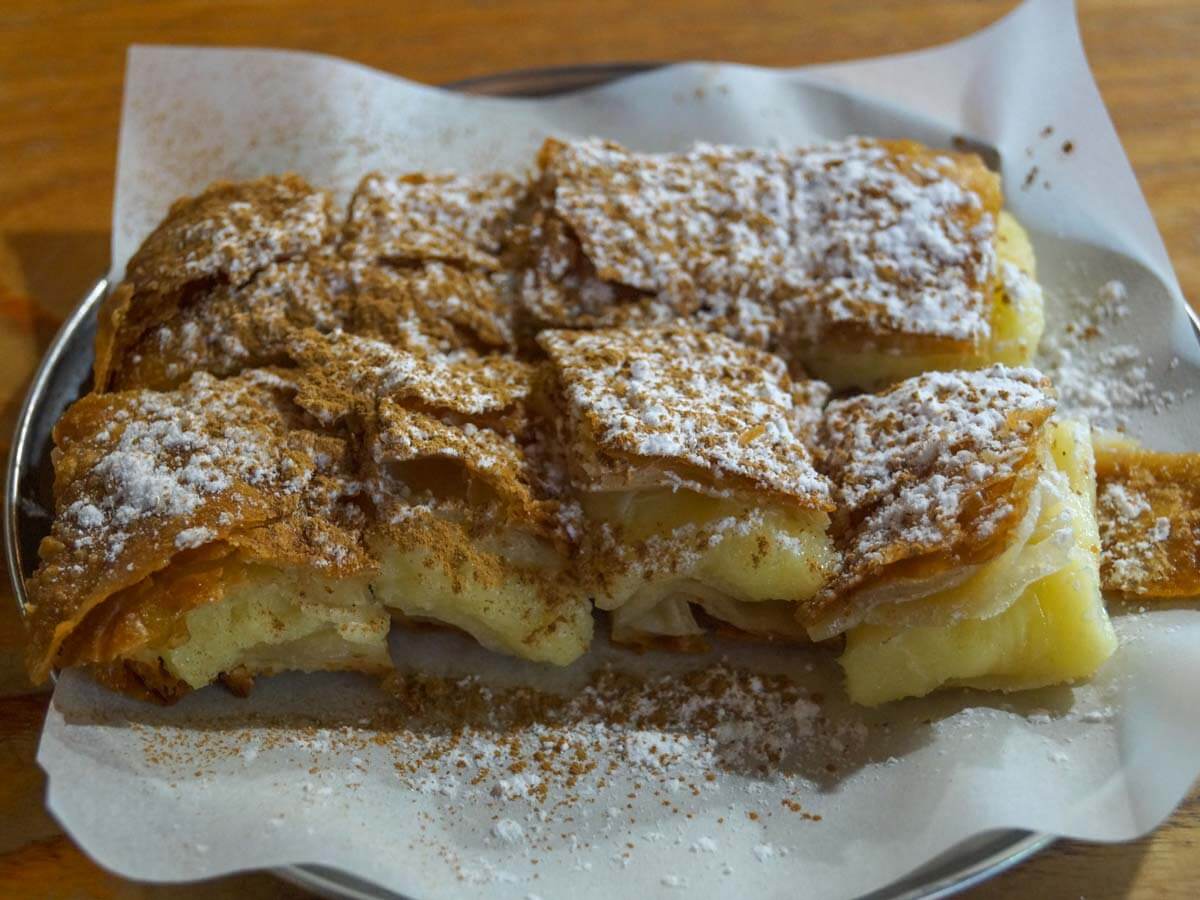 Credit: Greek TravelTellers Delicious mpougatsa with krema in Psyri