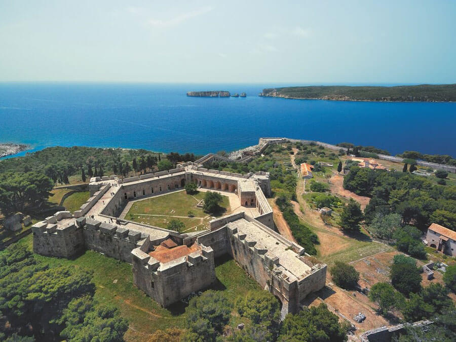The Castle of Pylos Niokastro from above