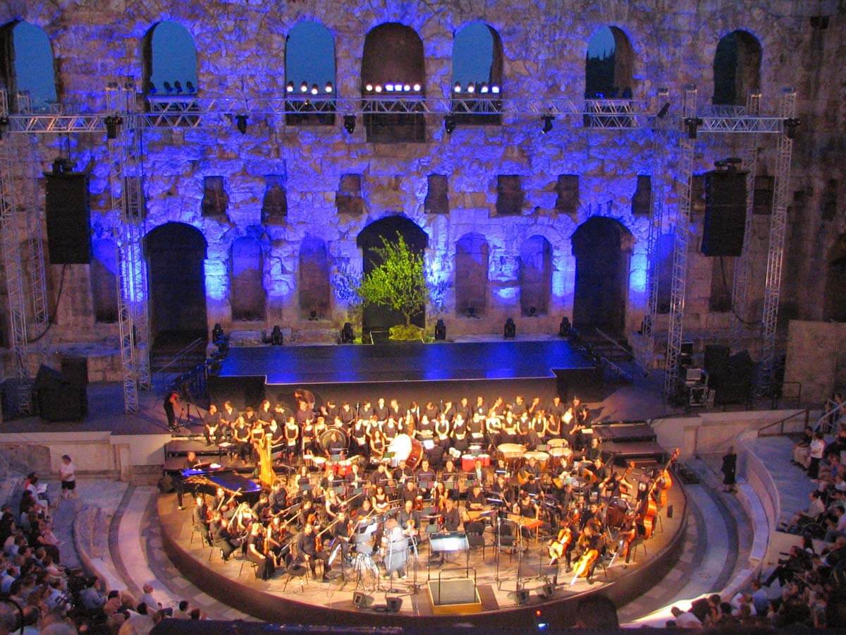Athens-Epidaurs Summer Festival Live performance at the Odeon of Herodes Atticus