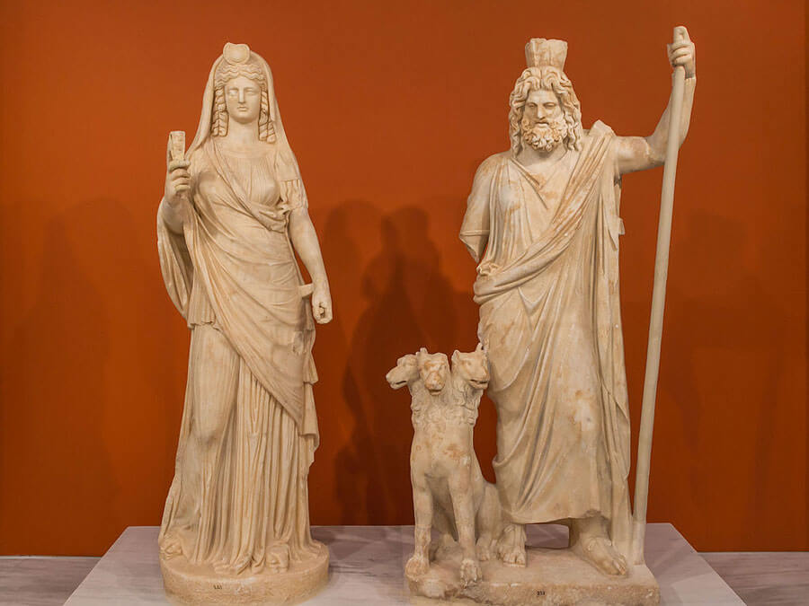 Credit: Heraklion Archaeological Museum / CC0 Olympian God Hades and his wife Goddess Persephone