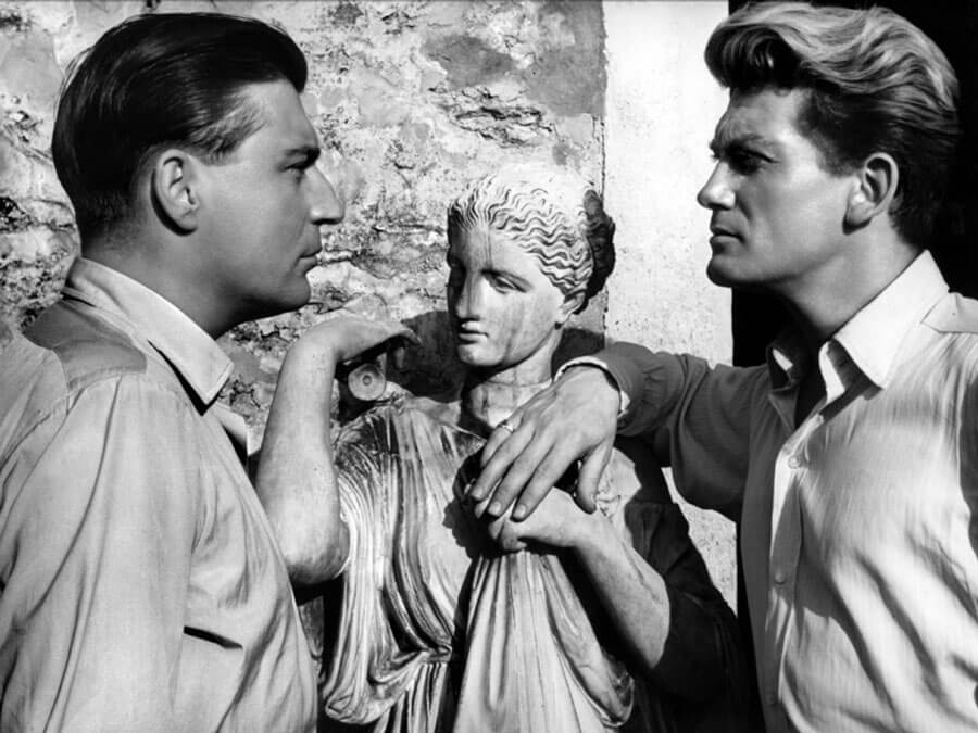 Source: IMDB Jean Marais and François Périer in "Orphée"