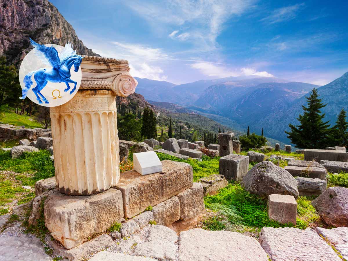 The archaeological site of Delphi Percy Jackson Delphi tour in Greece