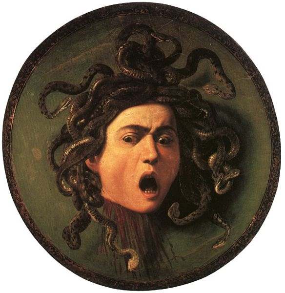 Caravaggio, Public domain, via Wikimedia Commons Medusa's head