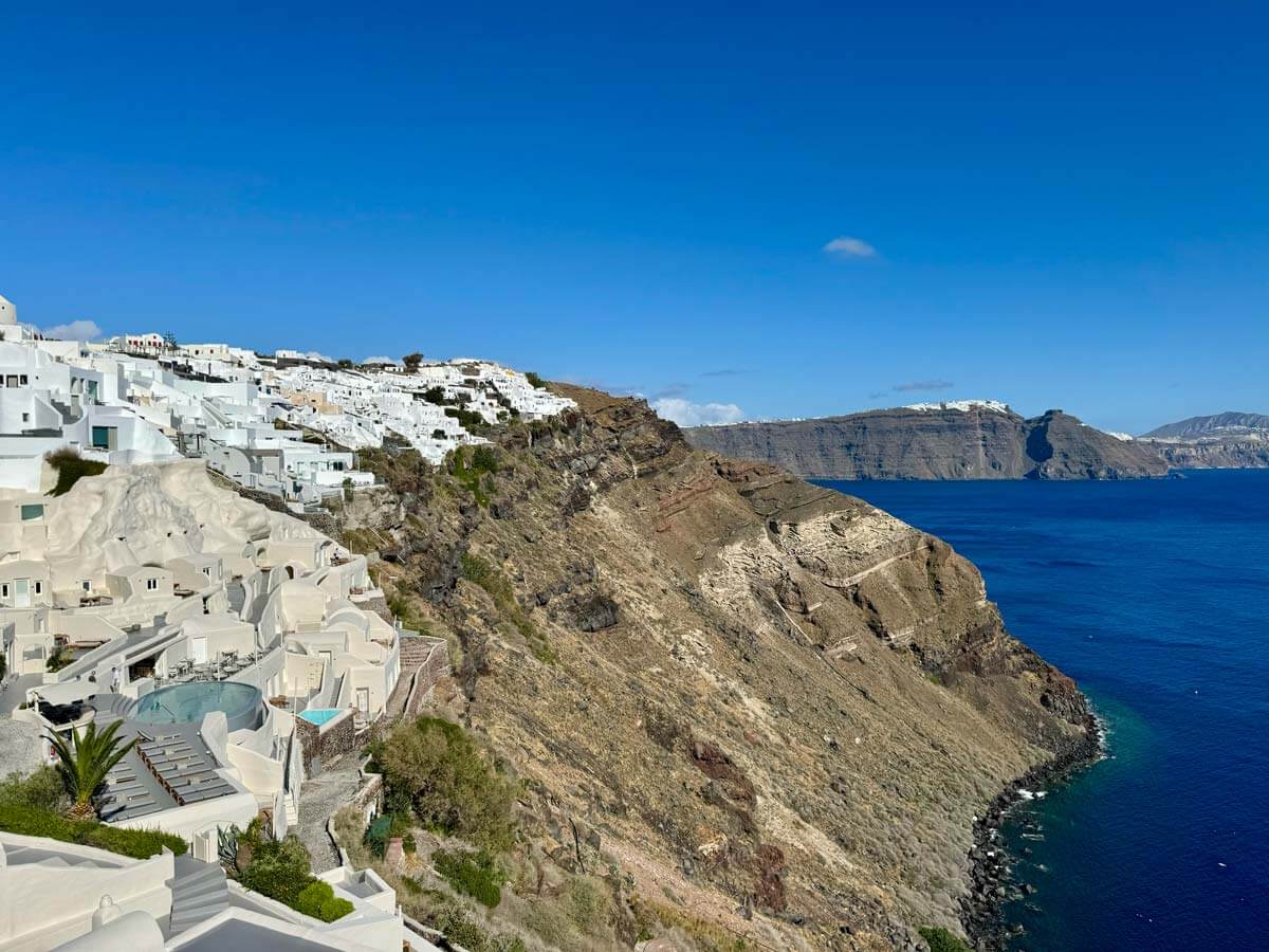 Santorini itinerary Caldera view from Oia