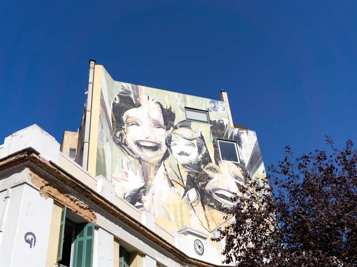 Photo credit: @Greek TravelTellers 'Superman' mural by street artist Vasmou