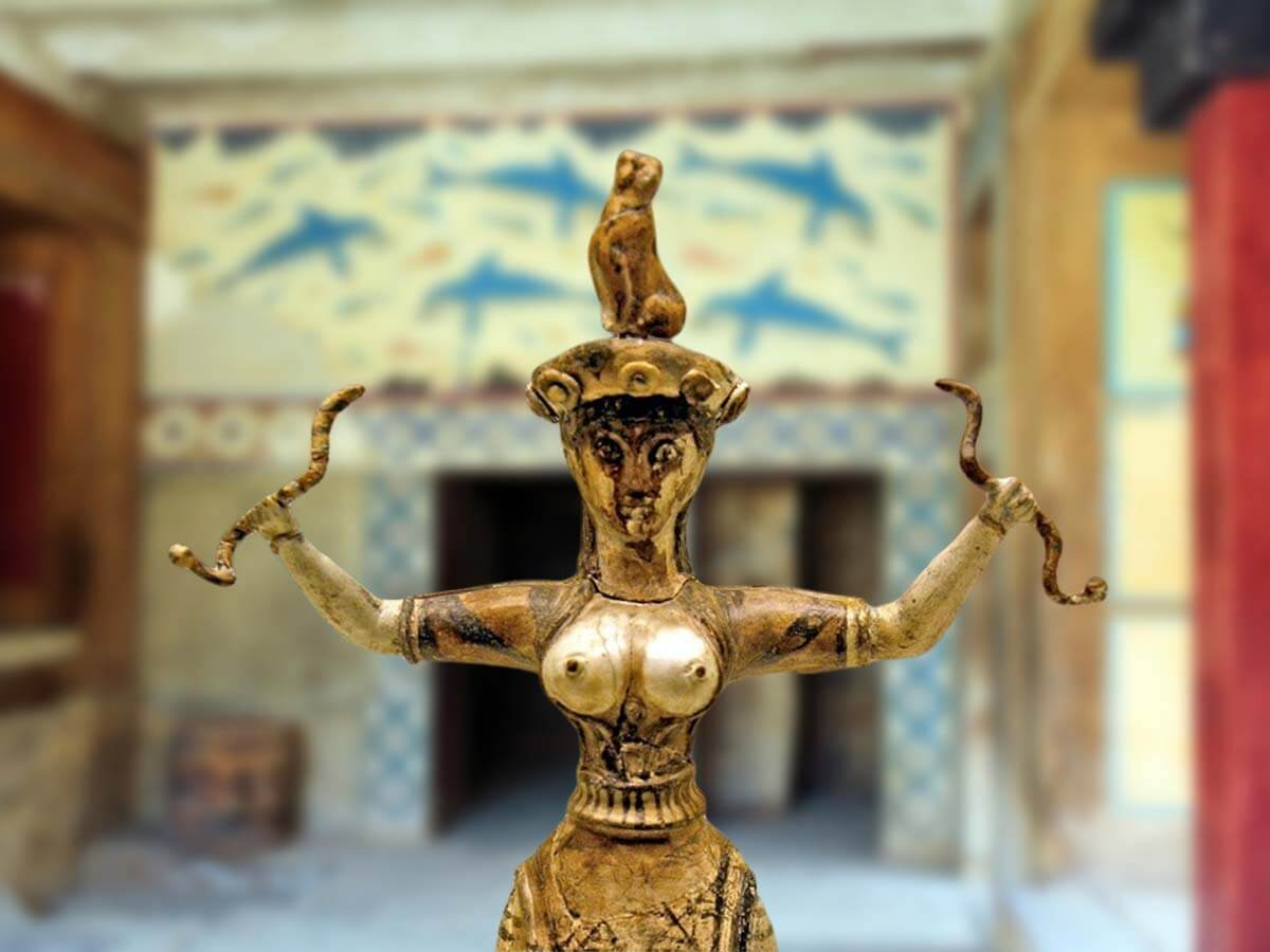 Female Cretan Goddess The Snake Goddess of Minoans