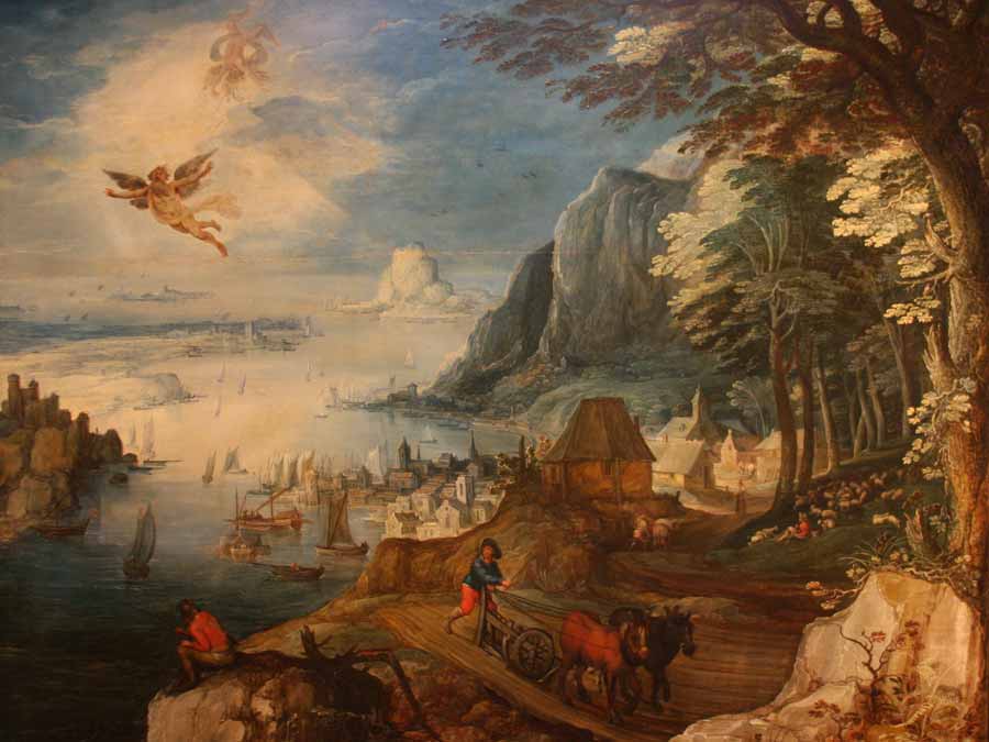 Landscape with the fall of Icarus