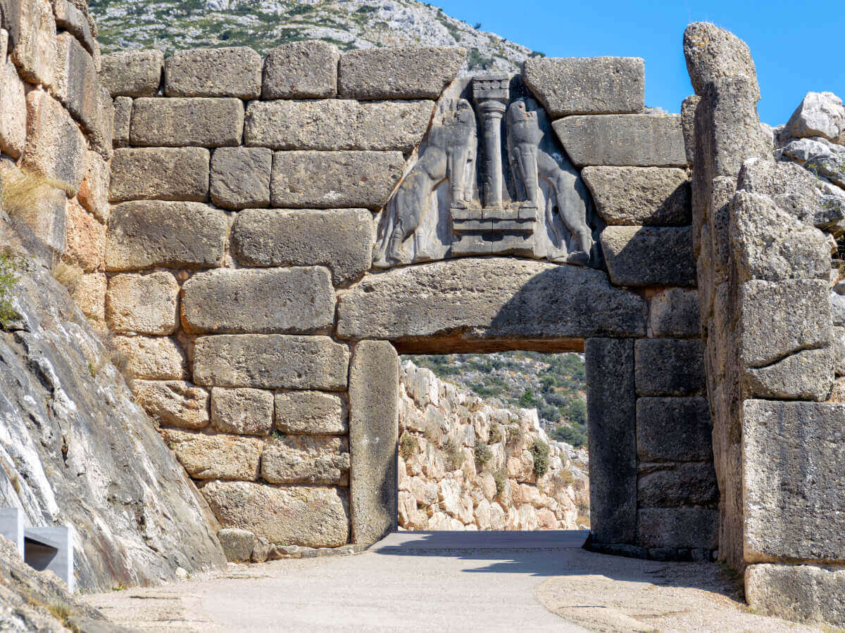 Percy's roots in Mycenae The Lion Gate of Mycenae
