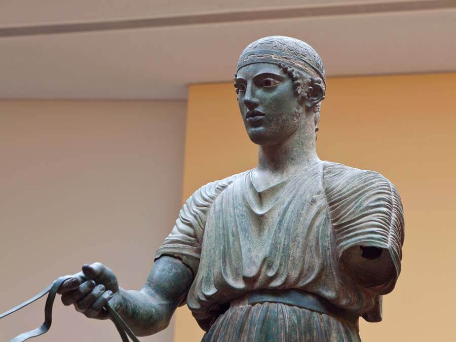 Credit: Panagiotis Karapanagiotis / alamy.com The Charioteer of Delphi