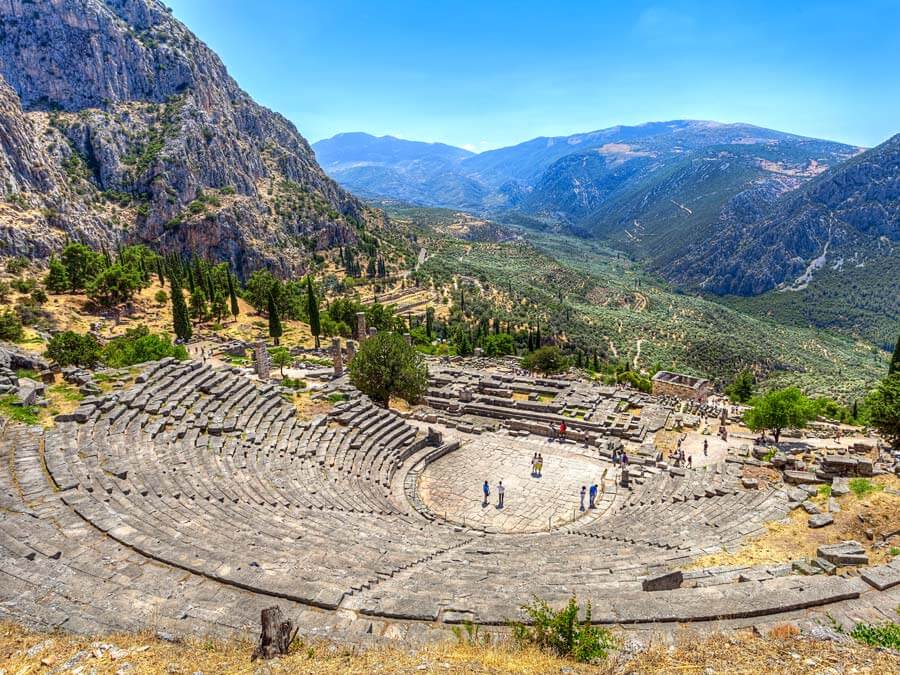 Credit: Anastasios71 / shutterstock.com The theatre of Delphi
