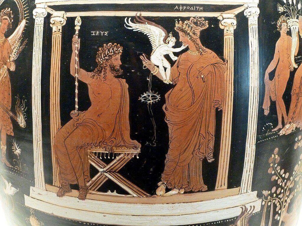 Dave & Margie Hill / Kleerup from Centennial, via Wikimedia Commons Zeus and Aphrodite with Eros